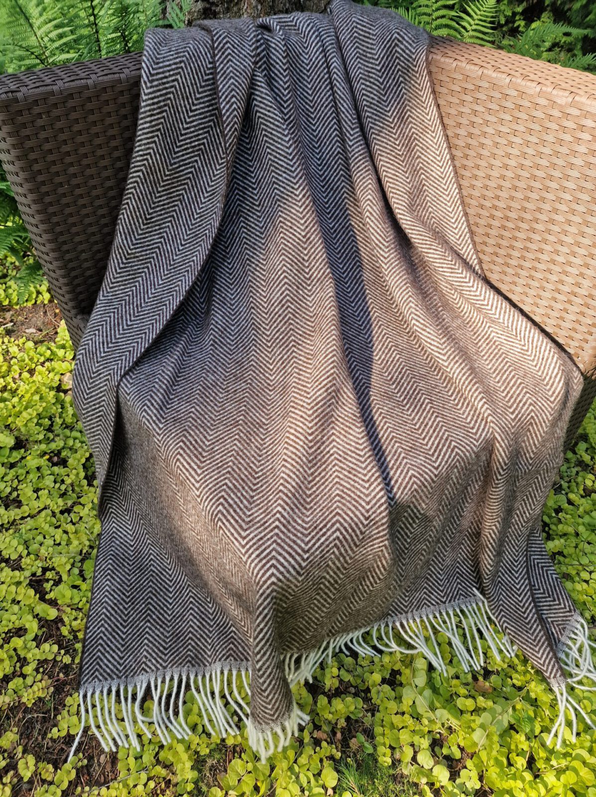 Wolldecken und Wollplaids