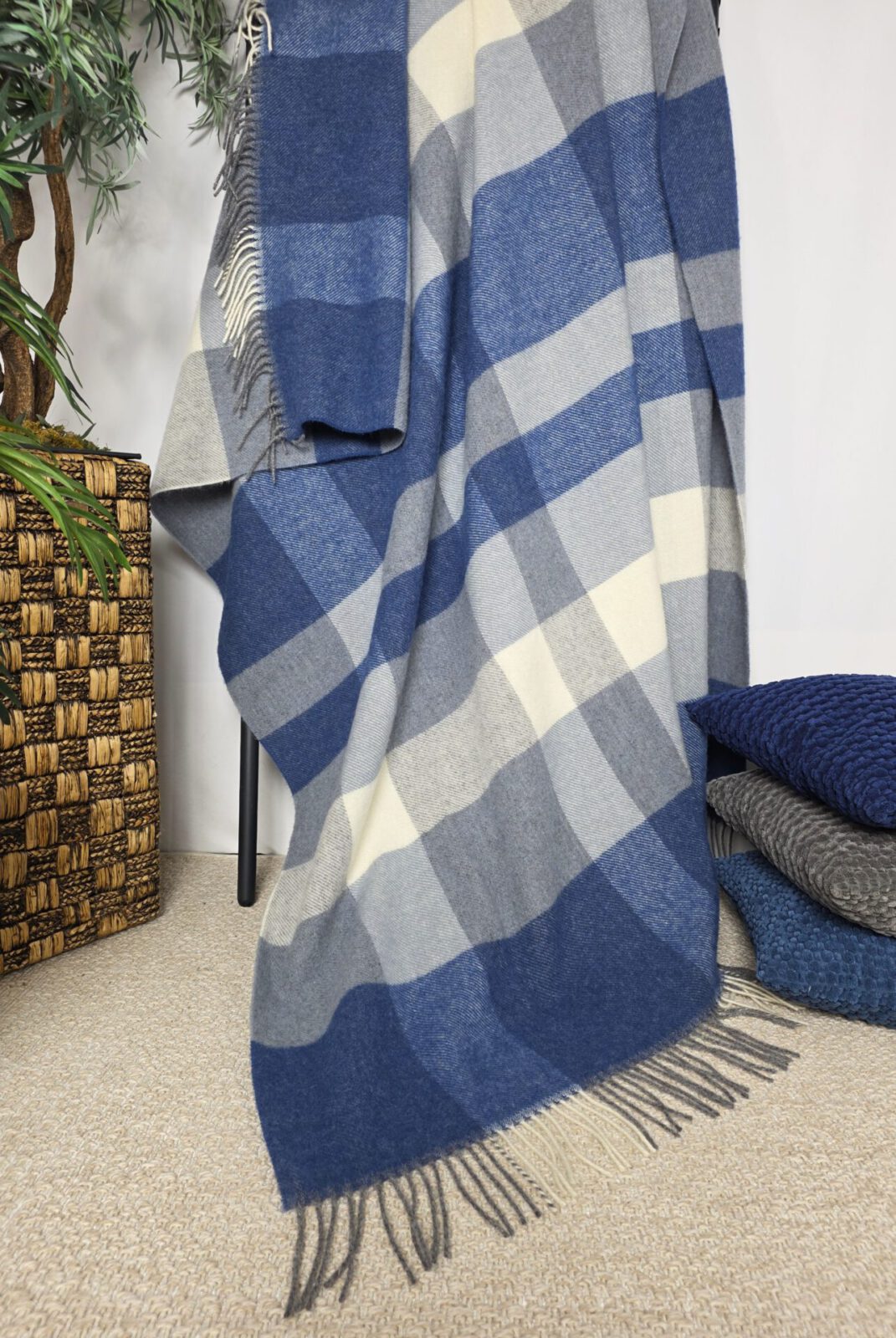 Wolldecken und Wollplaids