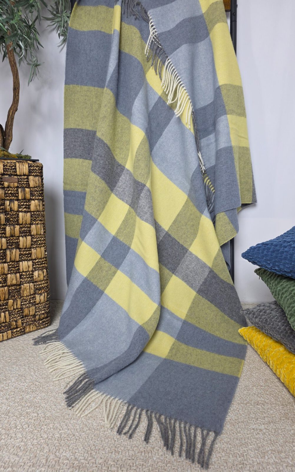 Wolldecken und Wollplaids