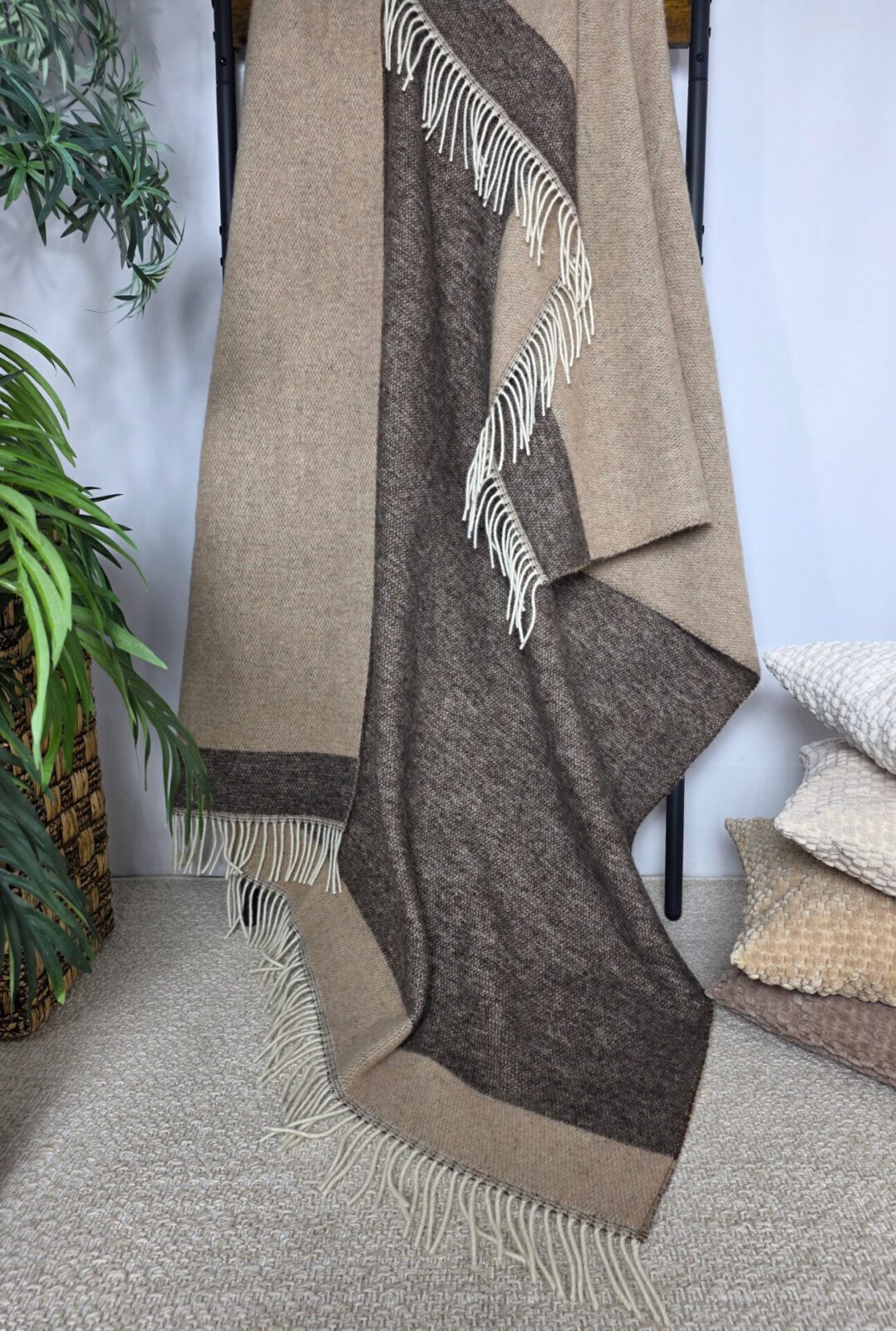 Wolldecken und Wollplaids