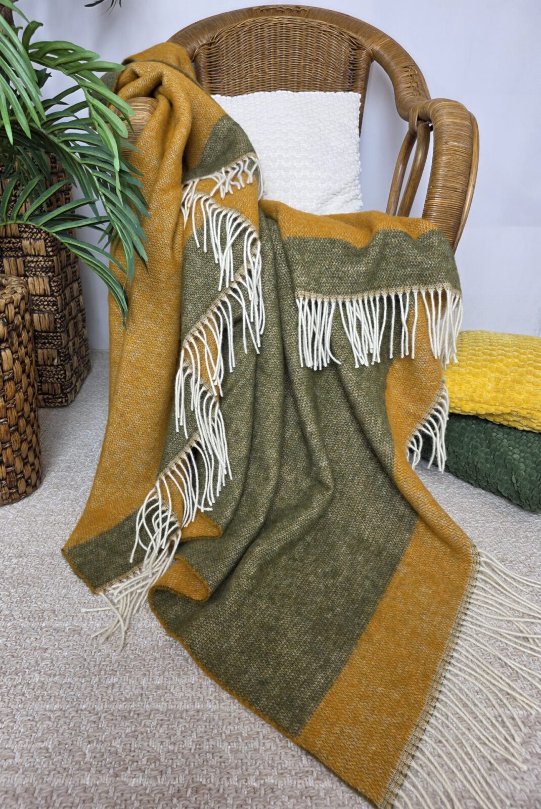 Wolldecken und Wollplaids