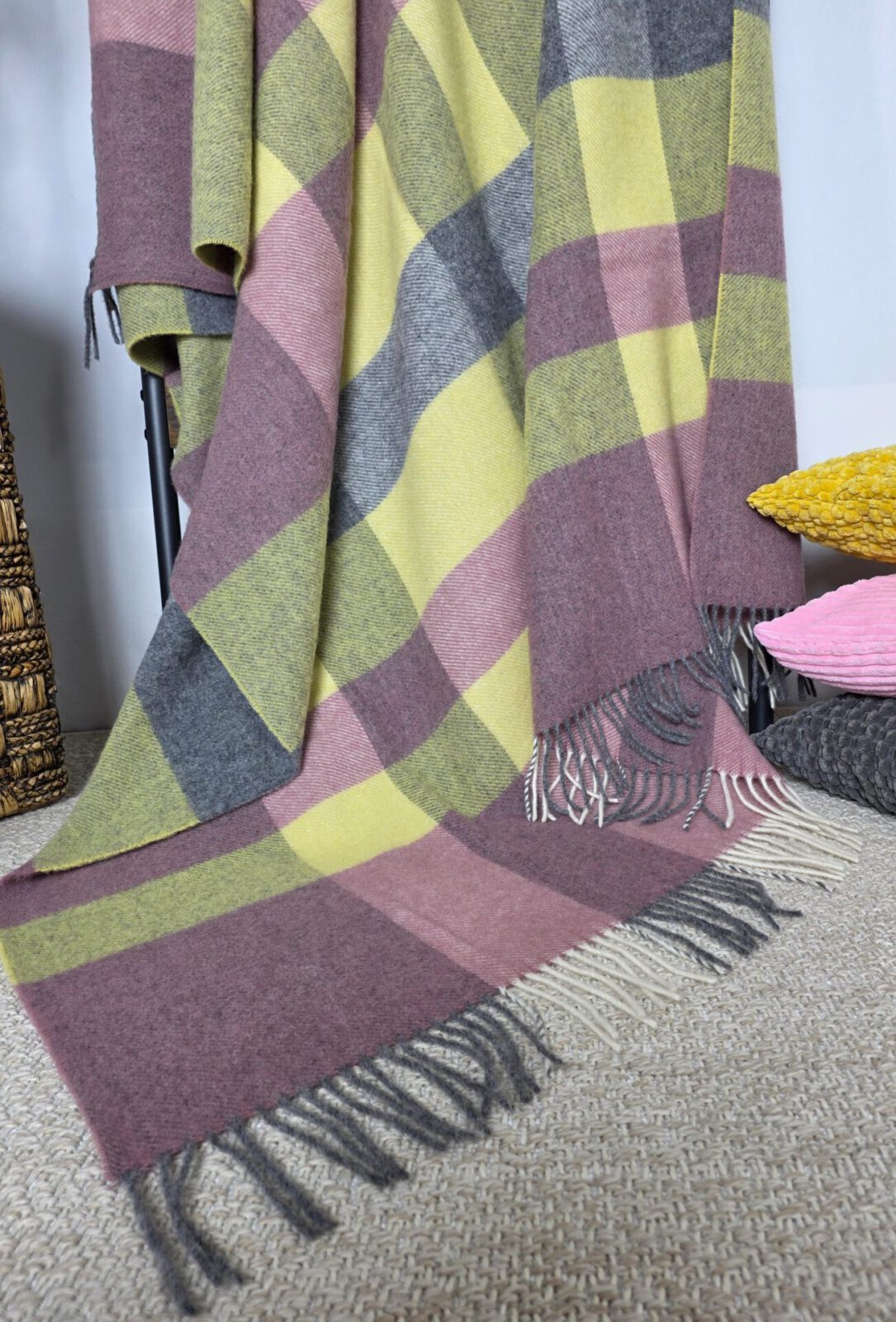 Wolldecken und Wollplaids