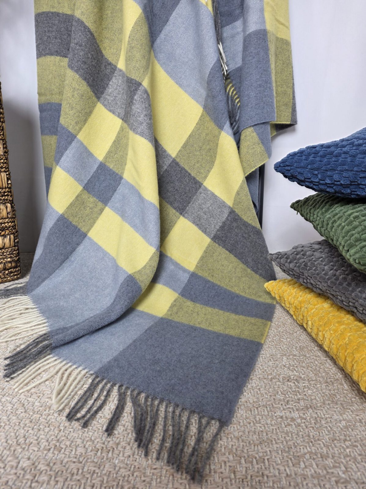 Wolldecken und Wollplaids
