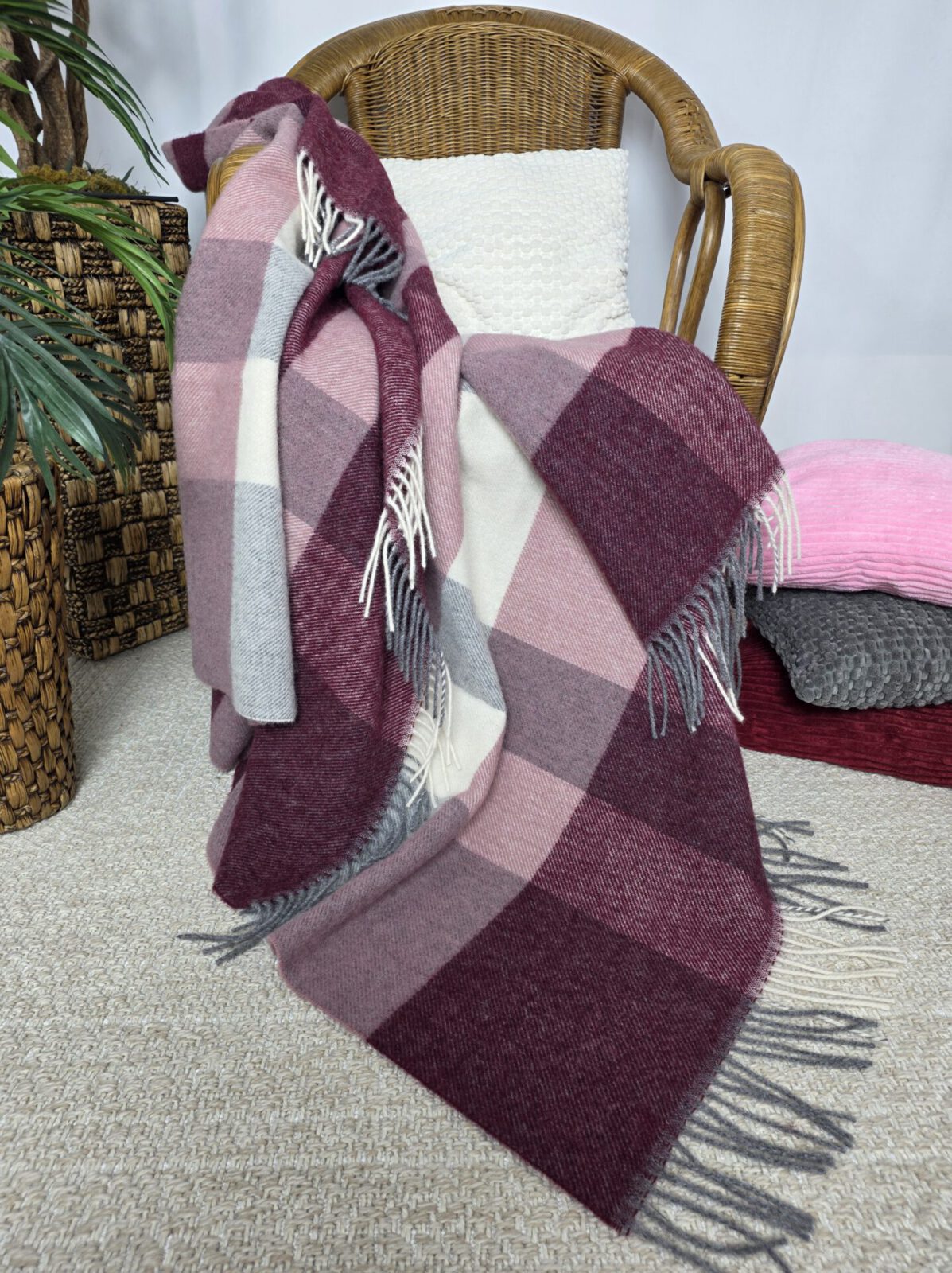 Wolldecken und Wollplaids