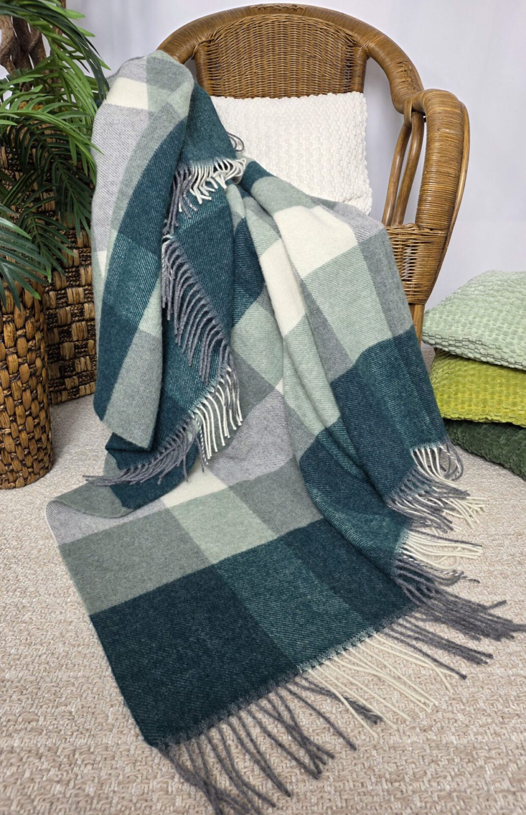 Wolldecken und Wollplaids