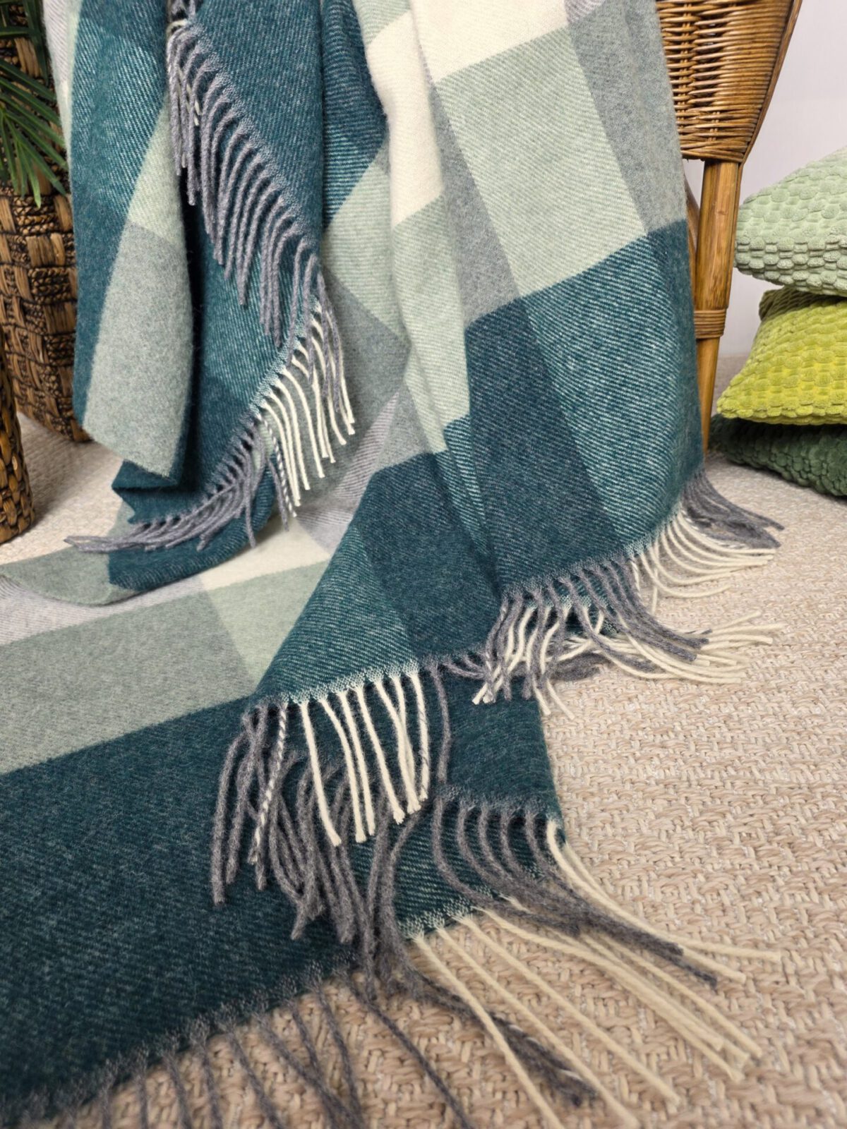Wolldecken und Wollplaids