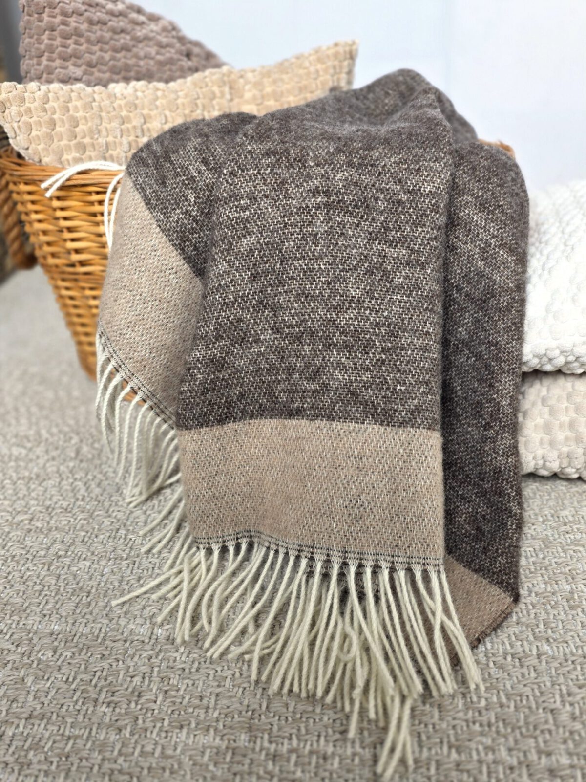 Wolldecken und Wollplaids