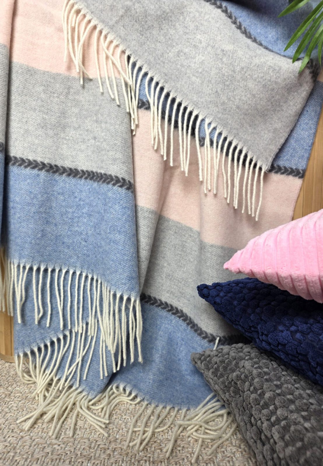 Wolldecken und Wollplaids