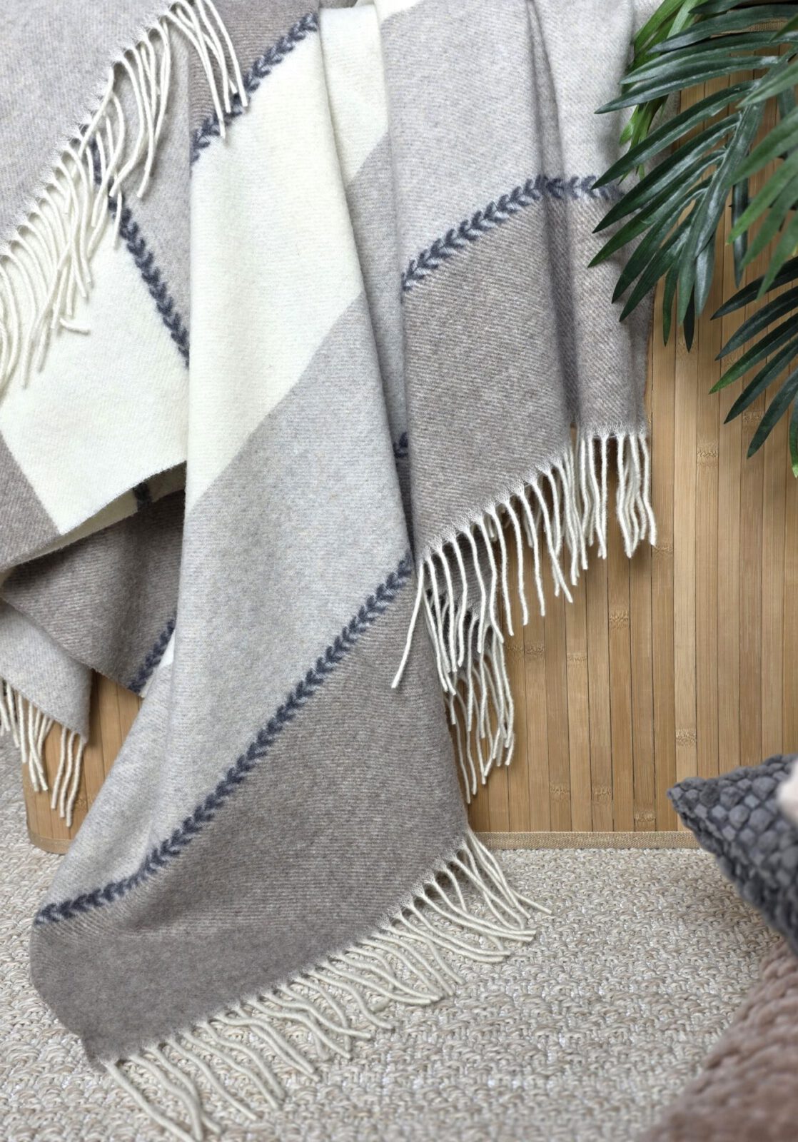 Wolldecken und Wollplaids