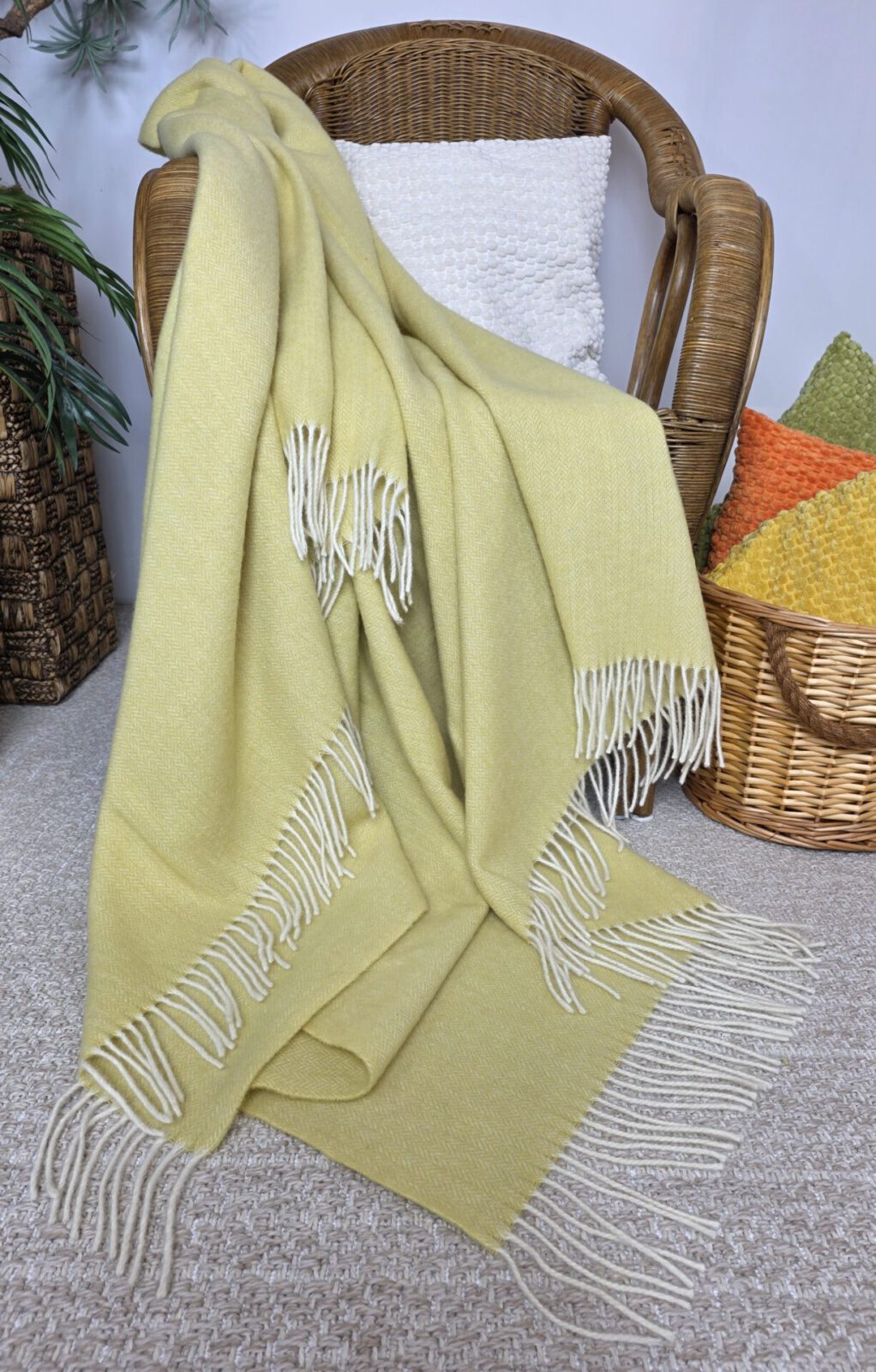 Wolldecken und Wollplaids