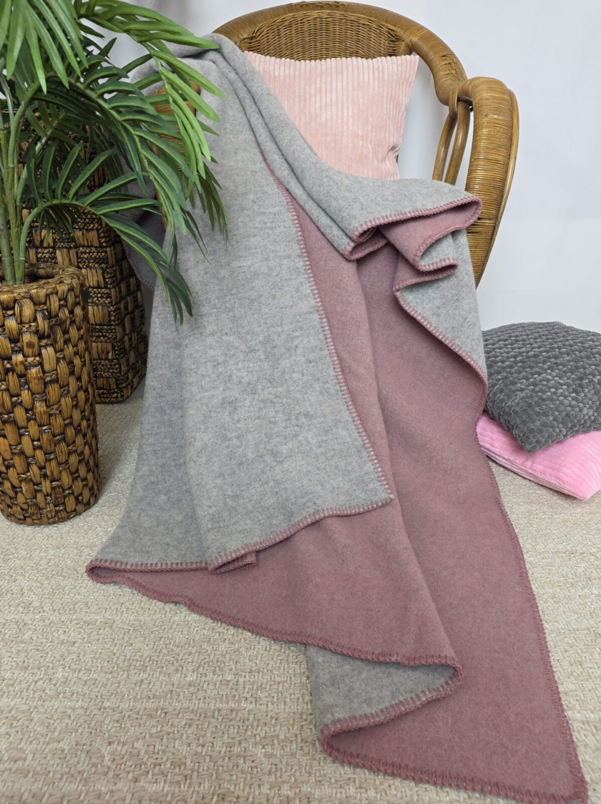 Wolldecken und Wollplaids