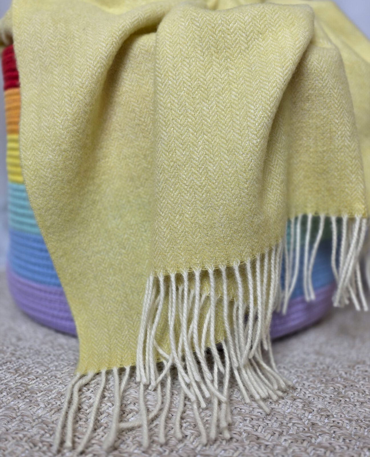 Wolldecken und Wollplaids