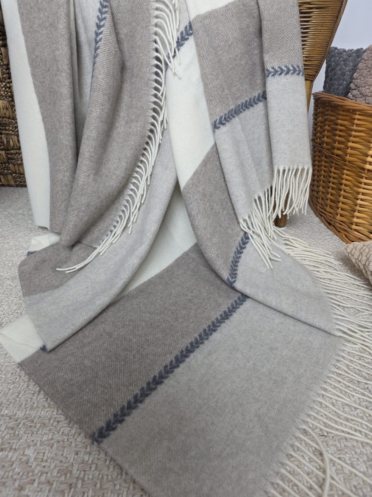 Wolldecken und Wollplaids