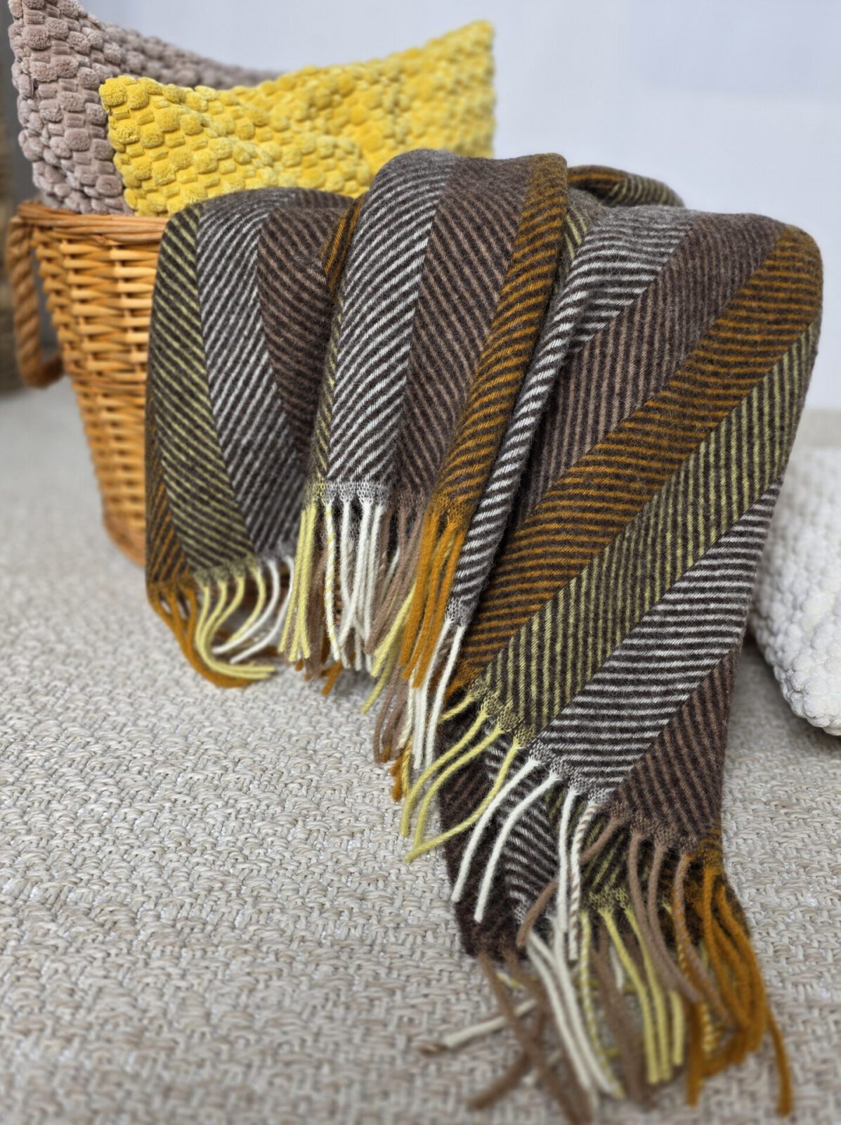Wolldecken und Wollplaids