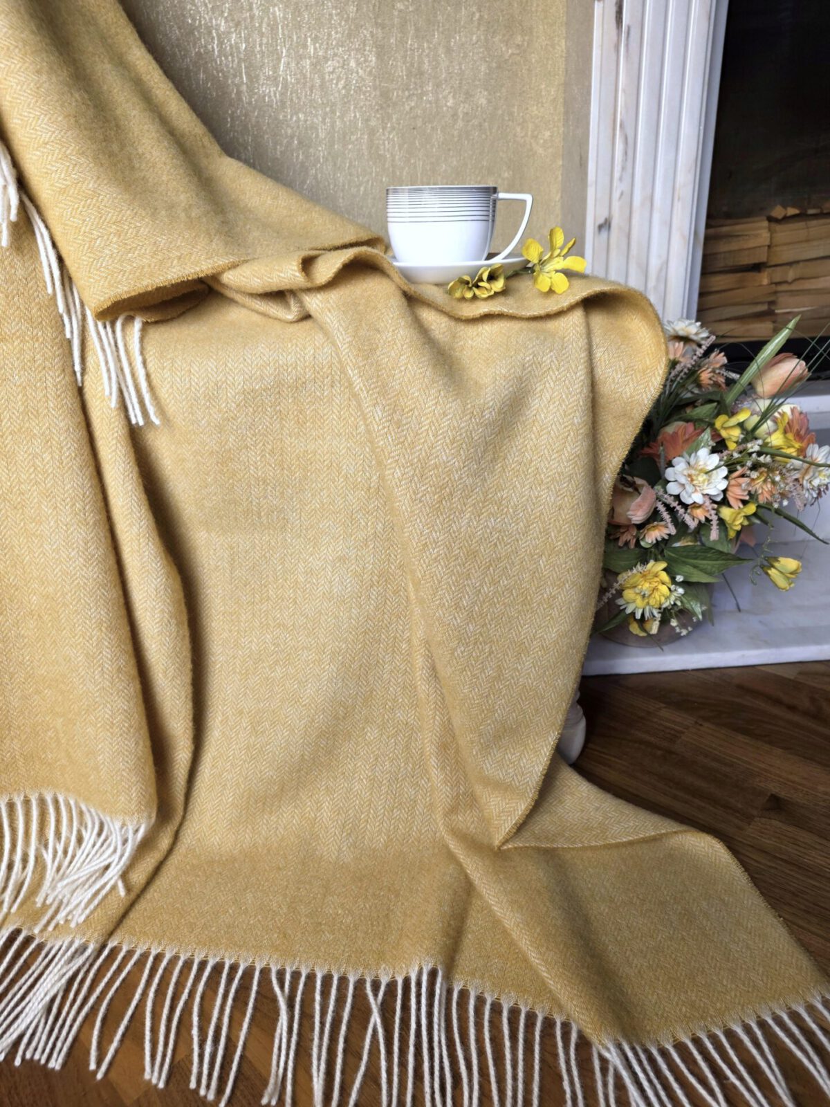 Wolldecken und Wollplaids