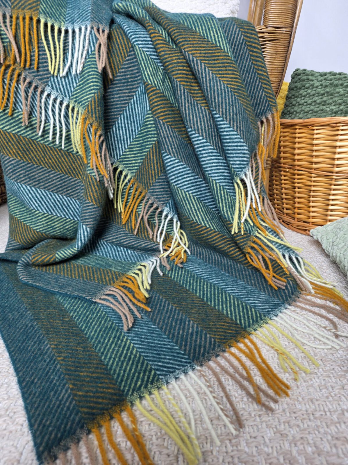 Wolldecken und Wollplaids