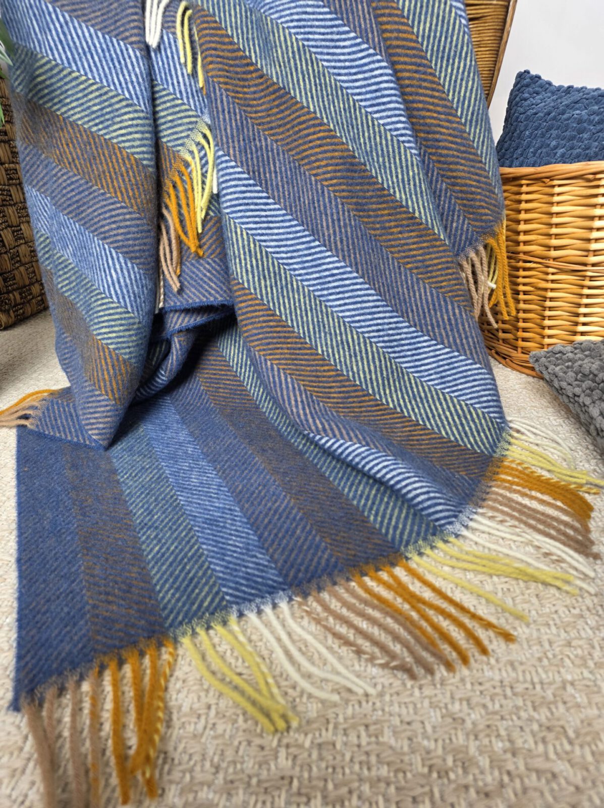 Wolldecken und Wollplaids