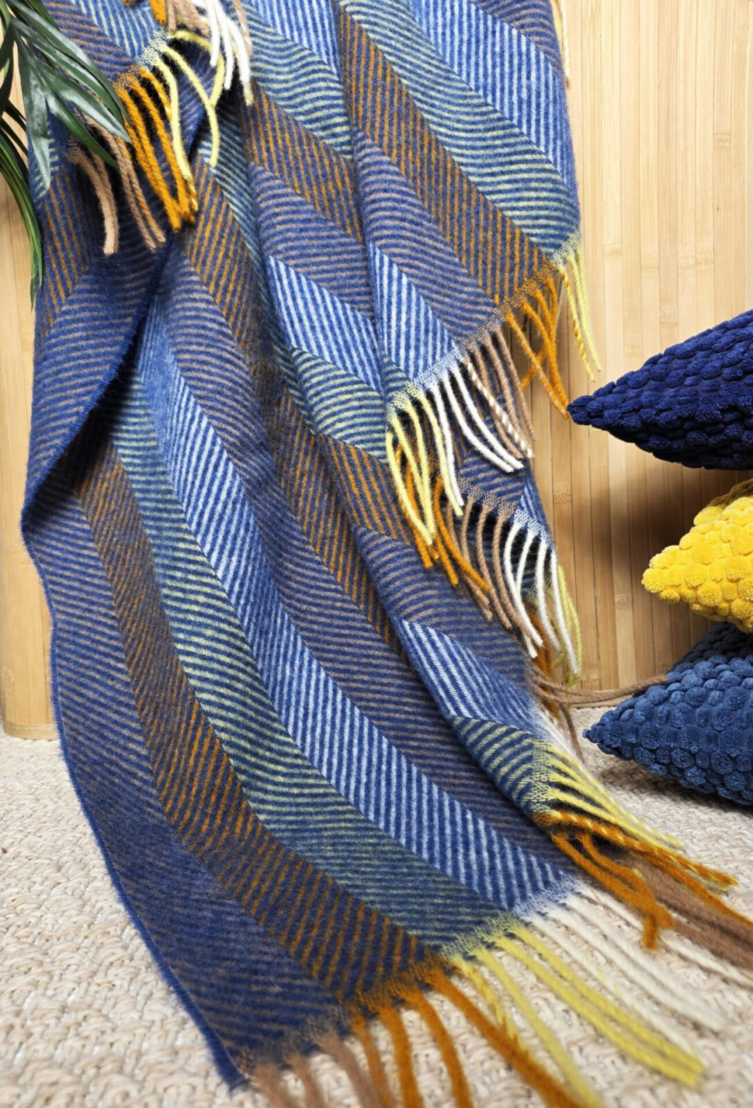 Wolldecken und Wollplaids