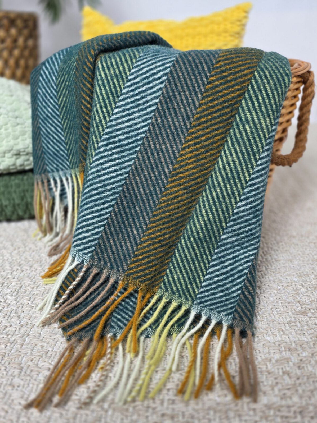Wolldecken und Wollplaids