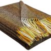 Wollplaid & Wolldecke "Tirol-M" braun-mehrfarbig