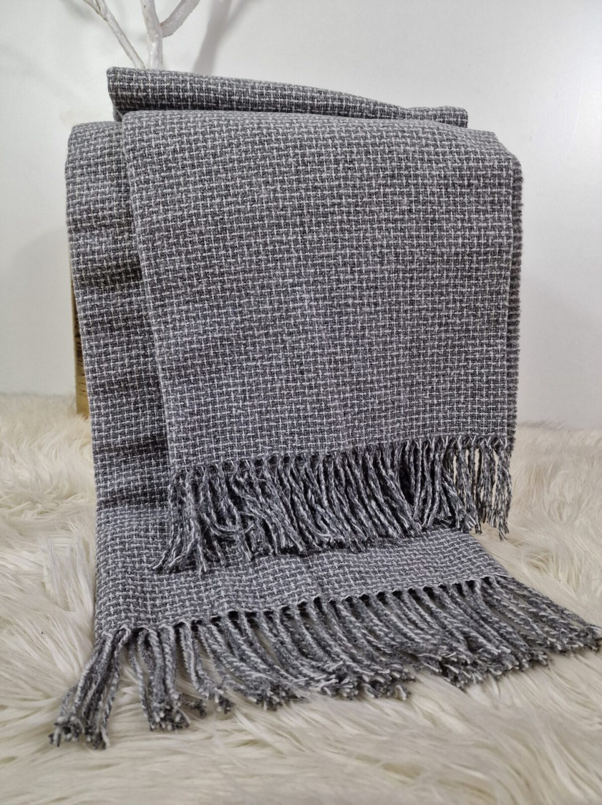 Wolldecken und Wollplaids