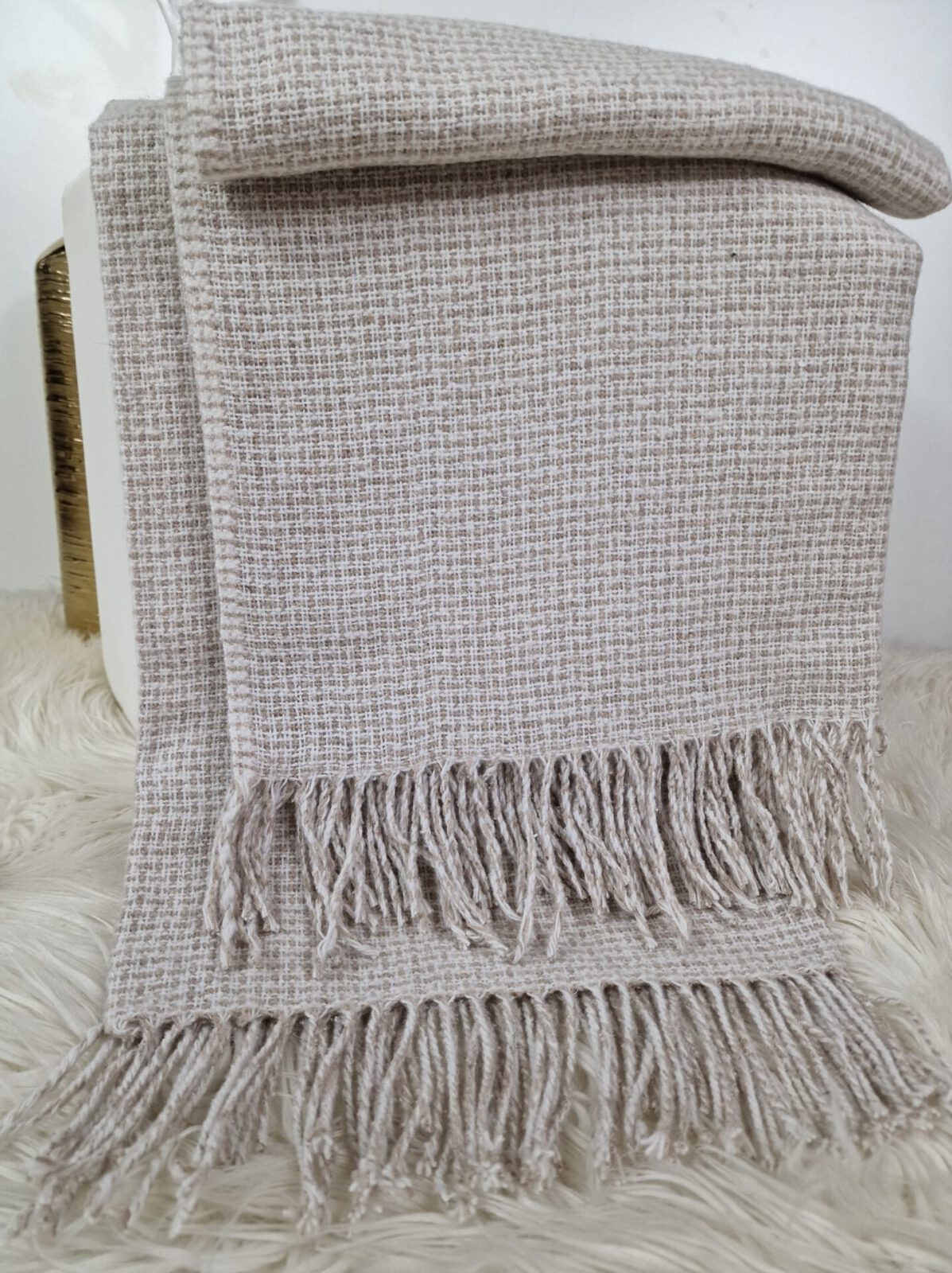 Wolldecken und Wollplaids