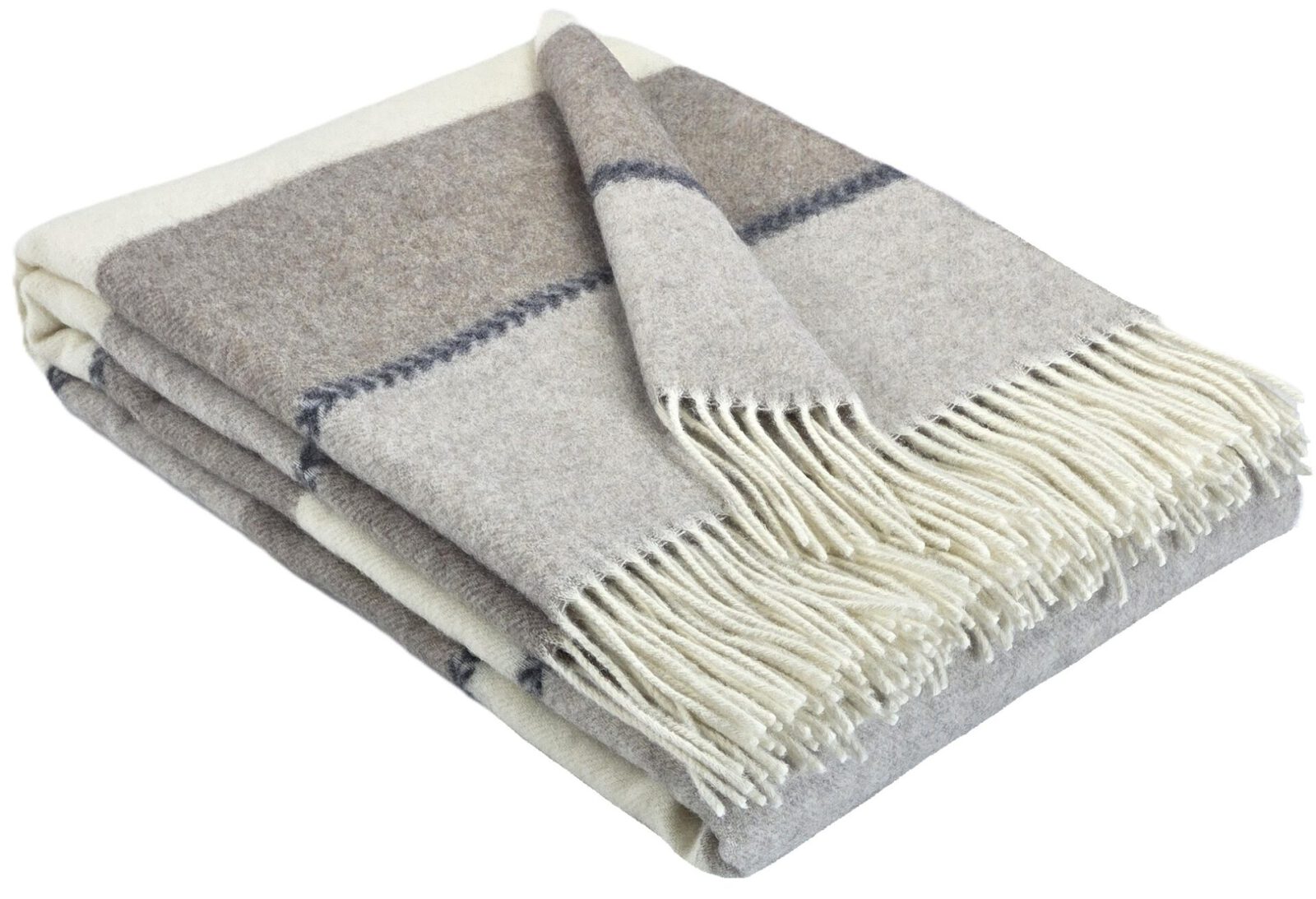 Wolldecken und Wollplaids