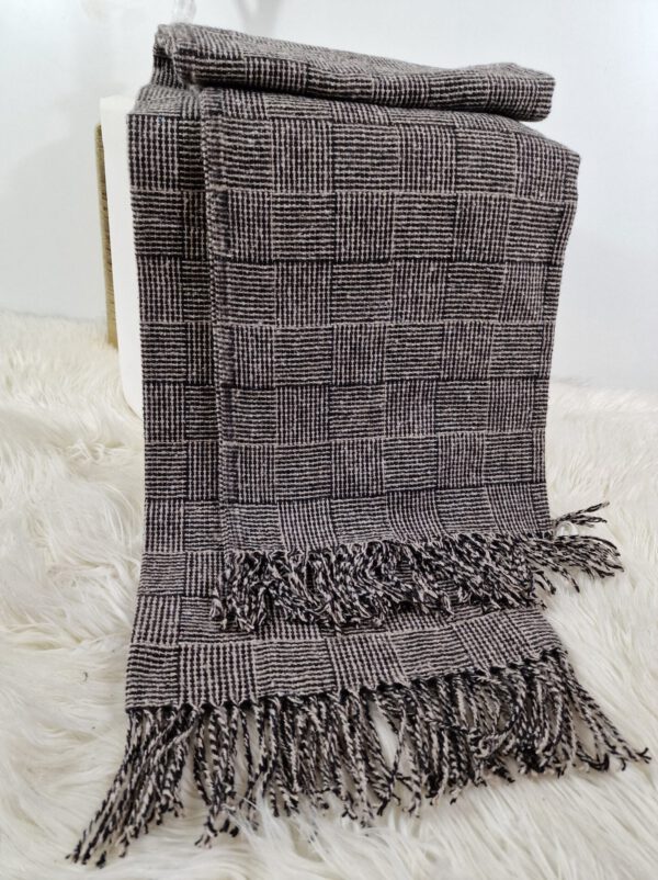 Plaid & Decke aus Polyester und Acryl "Palmera-P" beige-braun – Bild 2