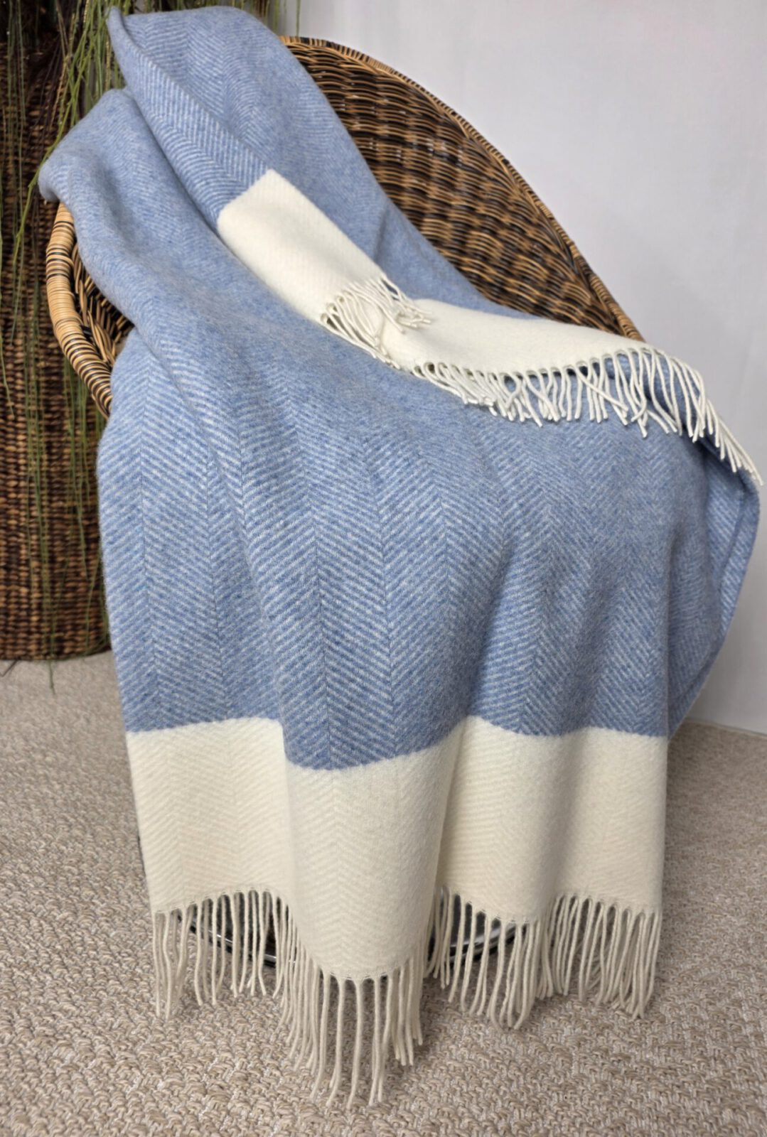 Wolldecken und Wollplaids