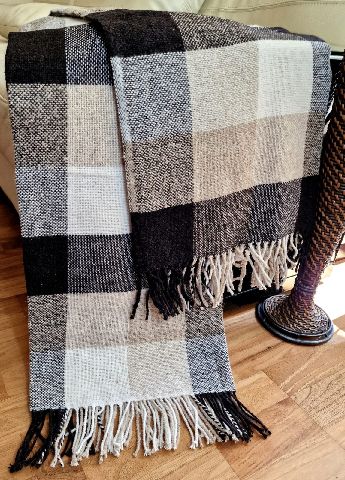 Wolldecken und Wollplaids