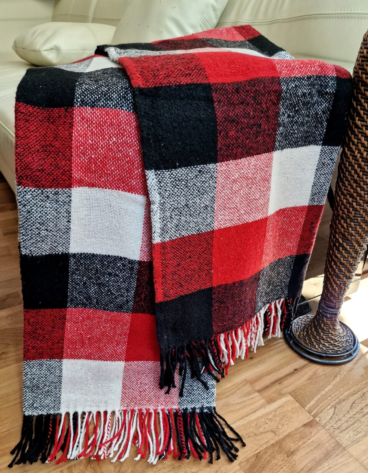 Wolldecken und Wollplaids