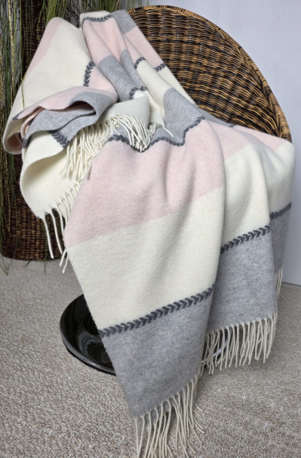 Wolldecken und Wollplaids