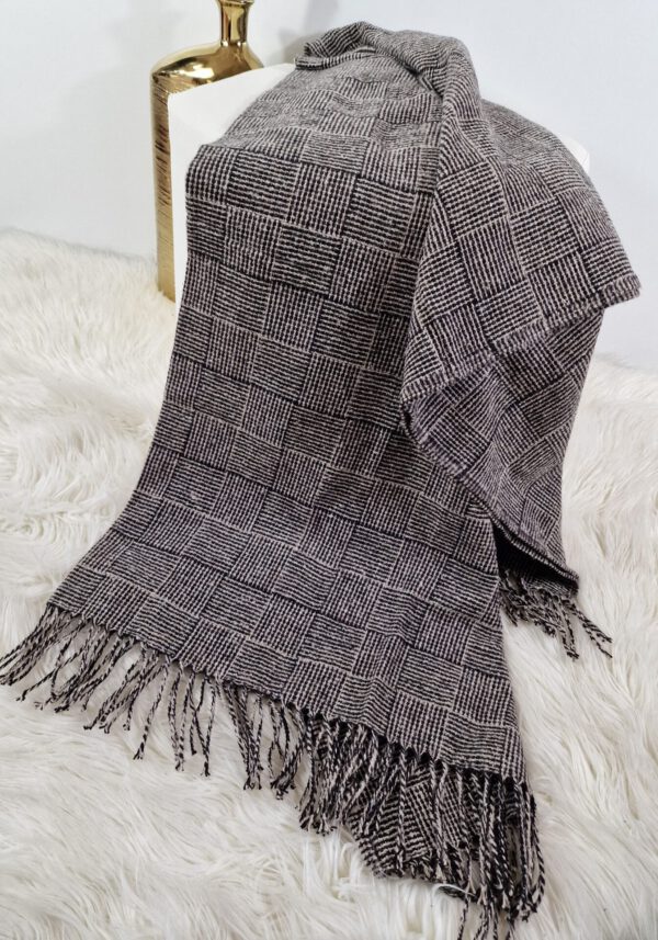 Plaid & Decke aus Polyester und Acryl "Palmera-P" beige-braun – Bild 3