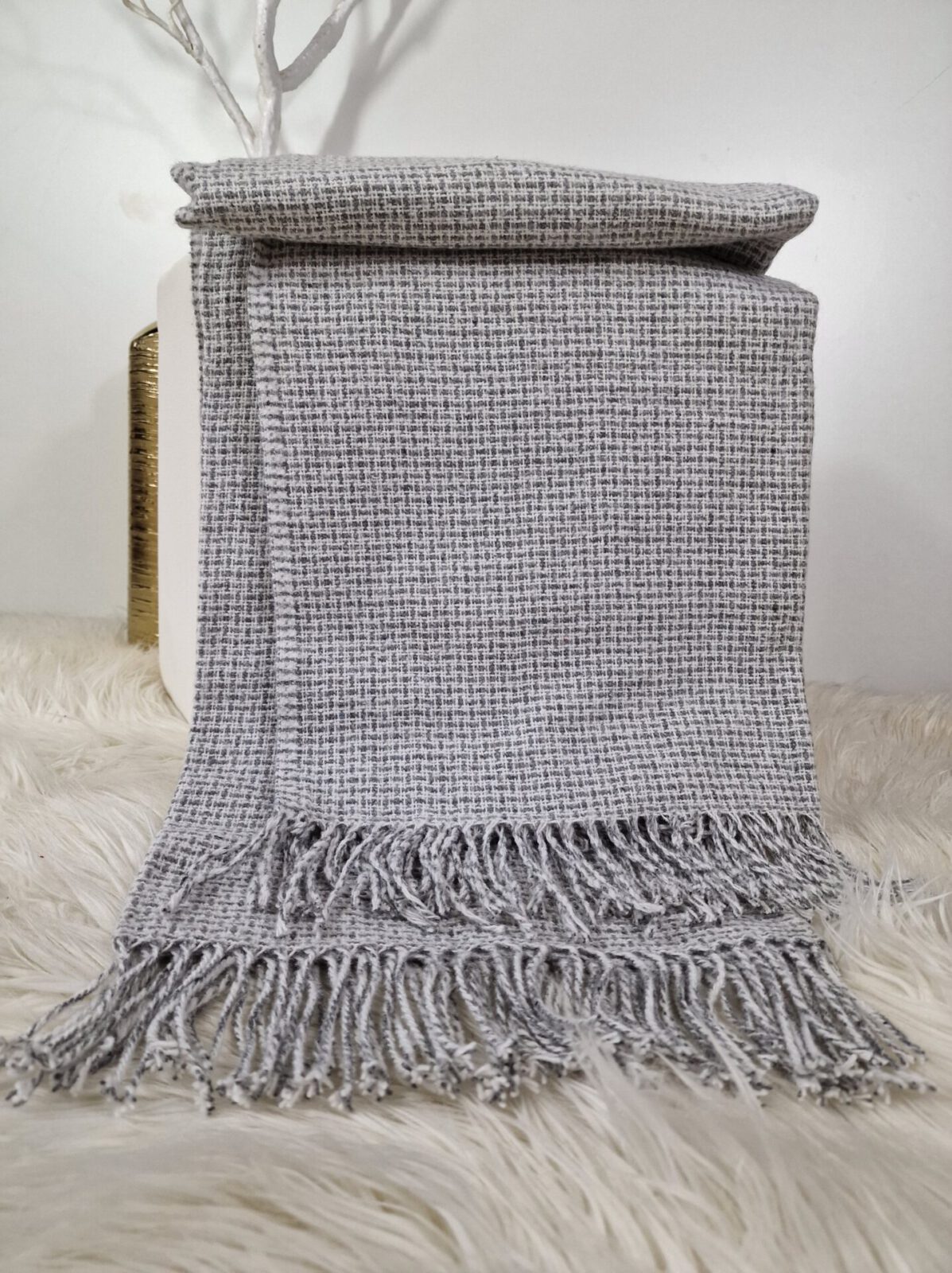 Wolldecken und Wollplaids