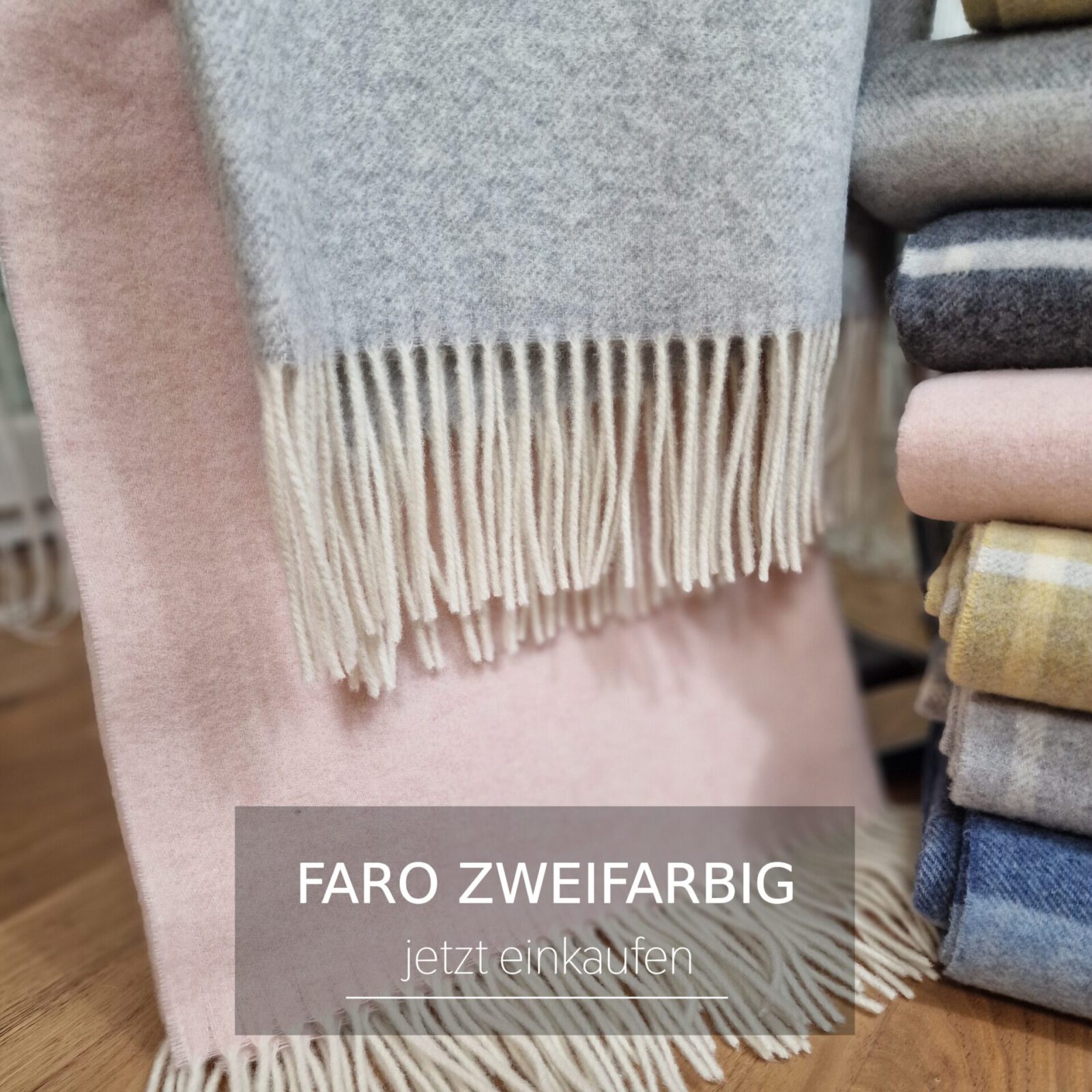 Wolldecken und Wollplaids