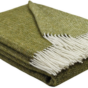 Wollplaid & Wolldecke "Tirol-K" olive
