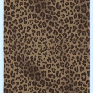 Wollplaid & Wolldecke "Tirol T Leopard" braun-beige