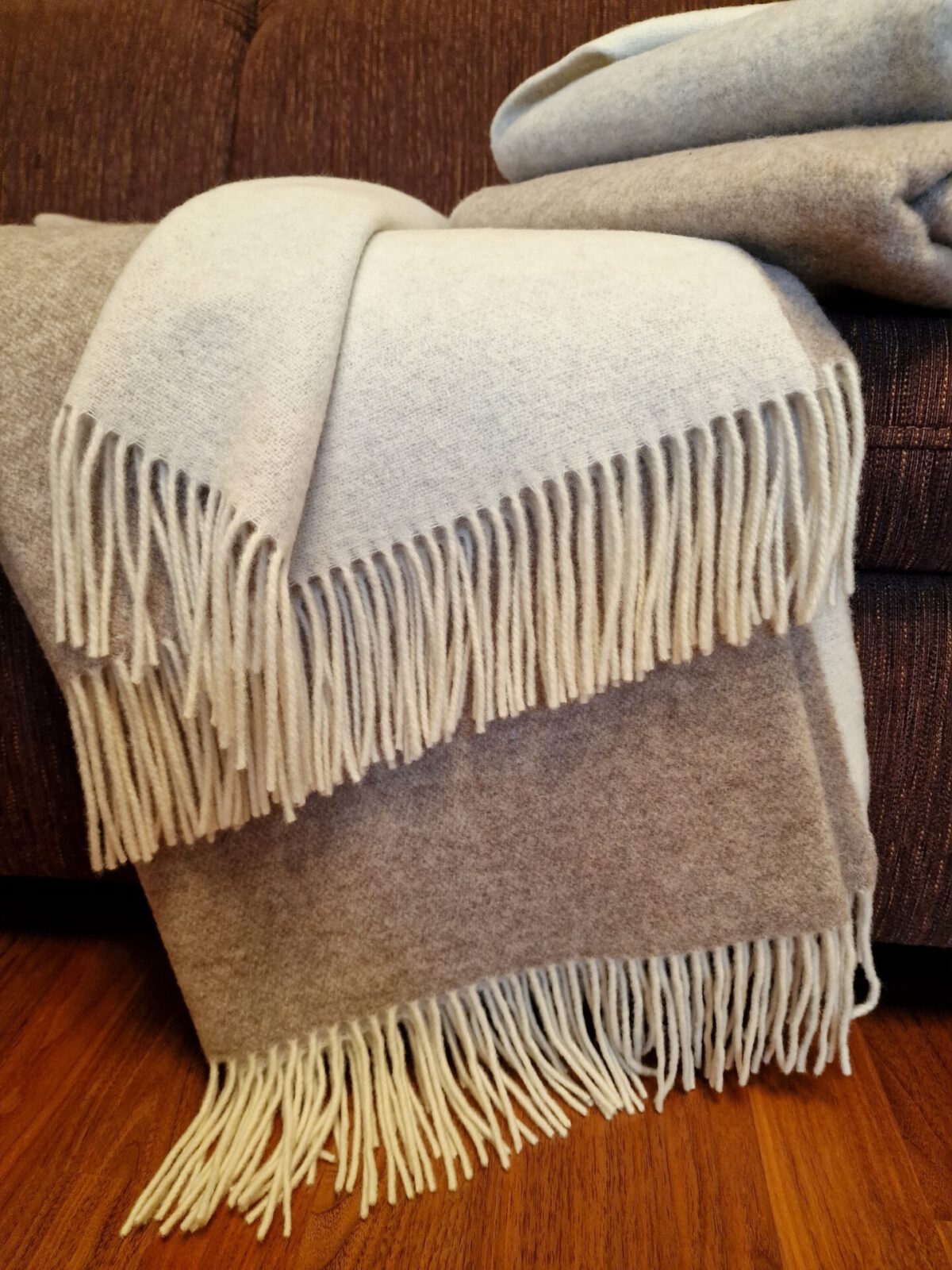 Wolldecken und Wollplaids