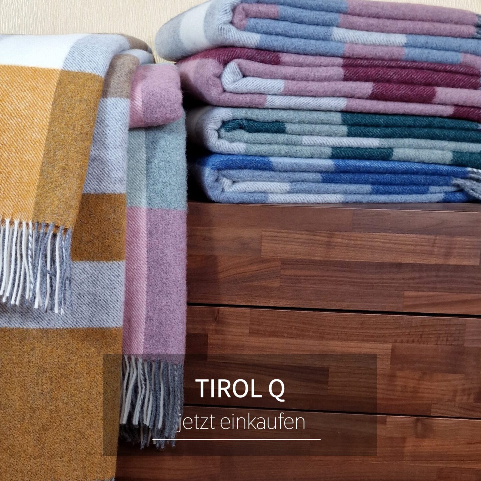 Wolldecken und Wollplaids