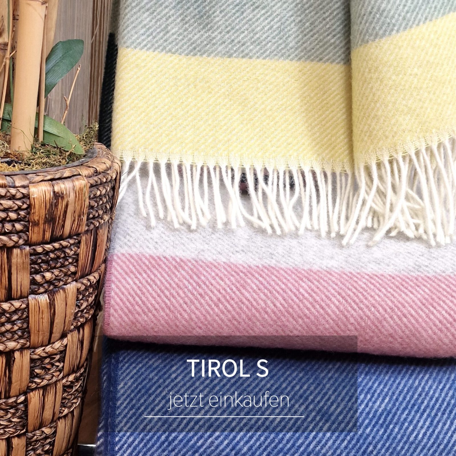 Wolldecken und Wollplaids