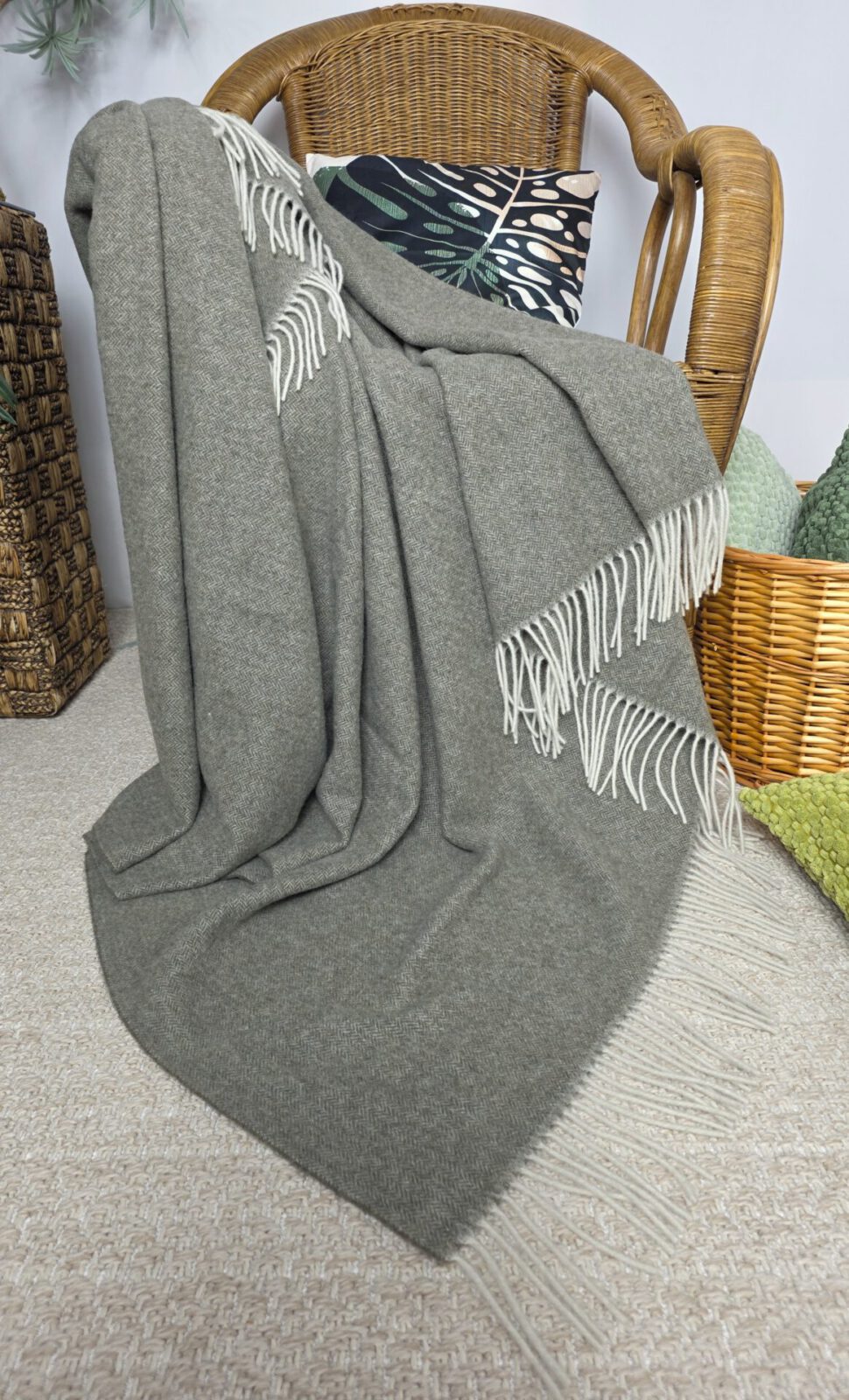 Wolldecken und Wollplaids