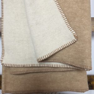 Alternative view of Wollplaid & Wolldecke "Selva DF" beige-cremeweiß