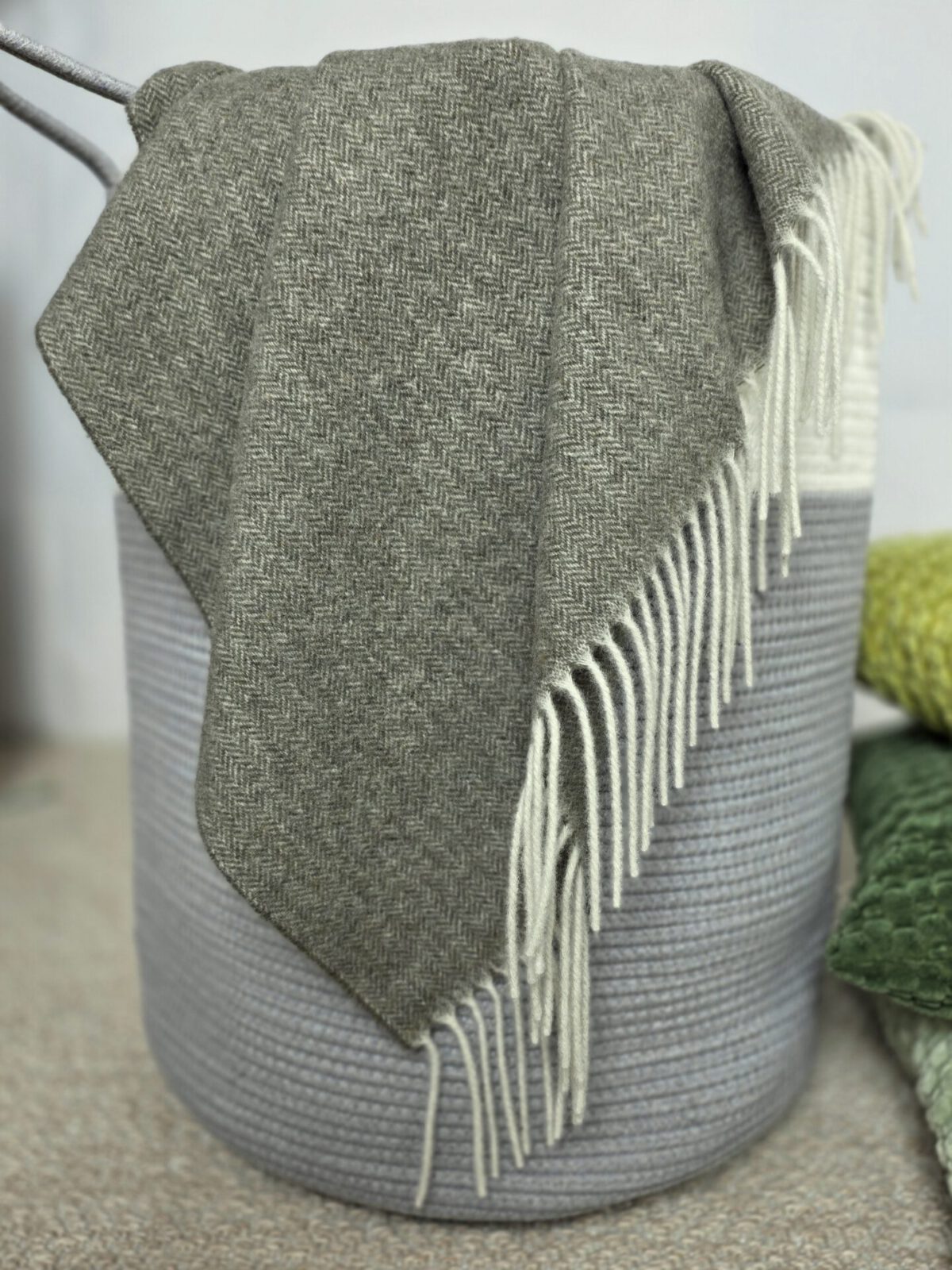 Wolldecken und Wollplaids