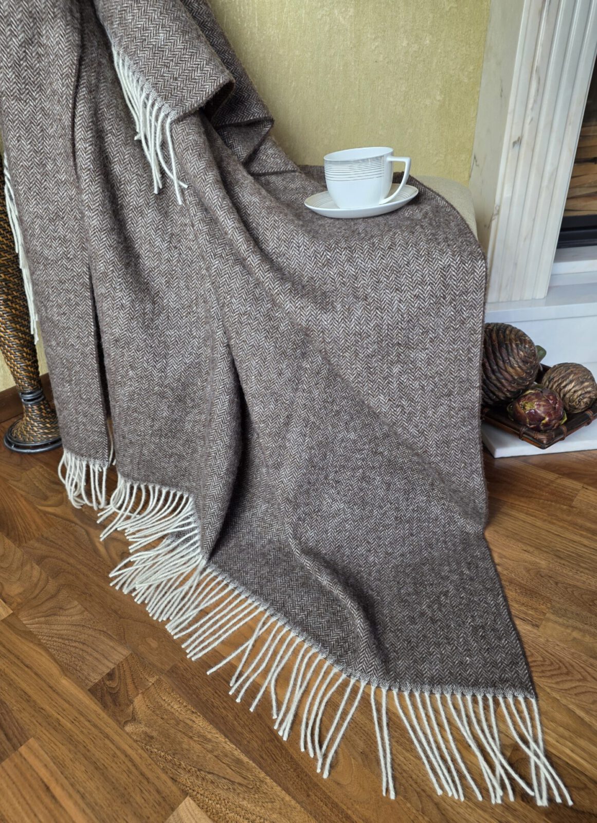 Wolldecken und Wollplaids