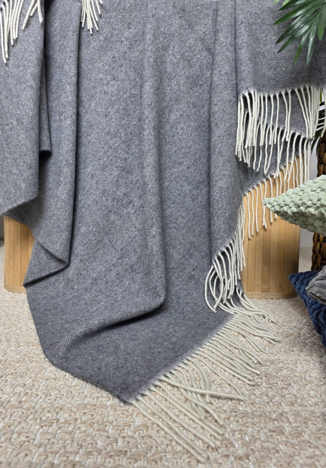 Wolldecken und Wollplaids