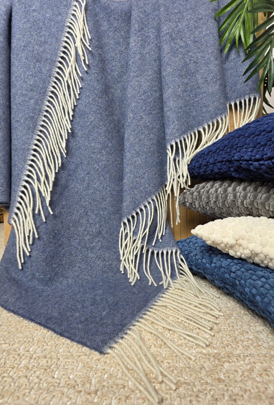 Wolldecken und Wollplaids