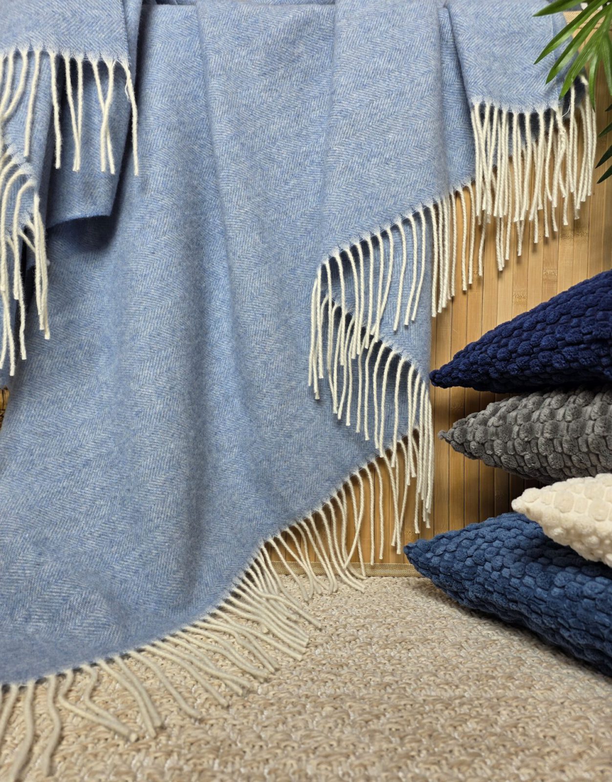 Wolldecken und Wollplaids
