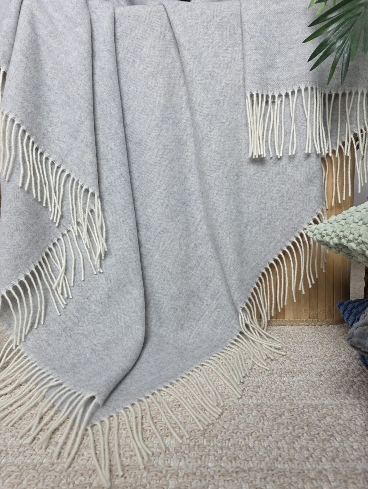 Wolldecken und Wollplaids