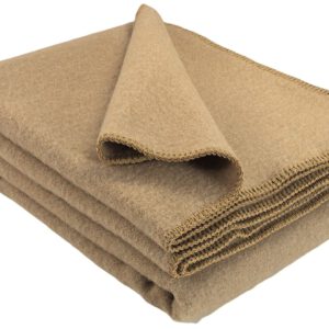Wollplaid & Wolldecke "Selva DF" beige-beige