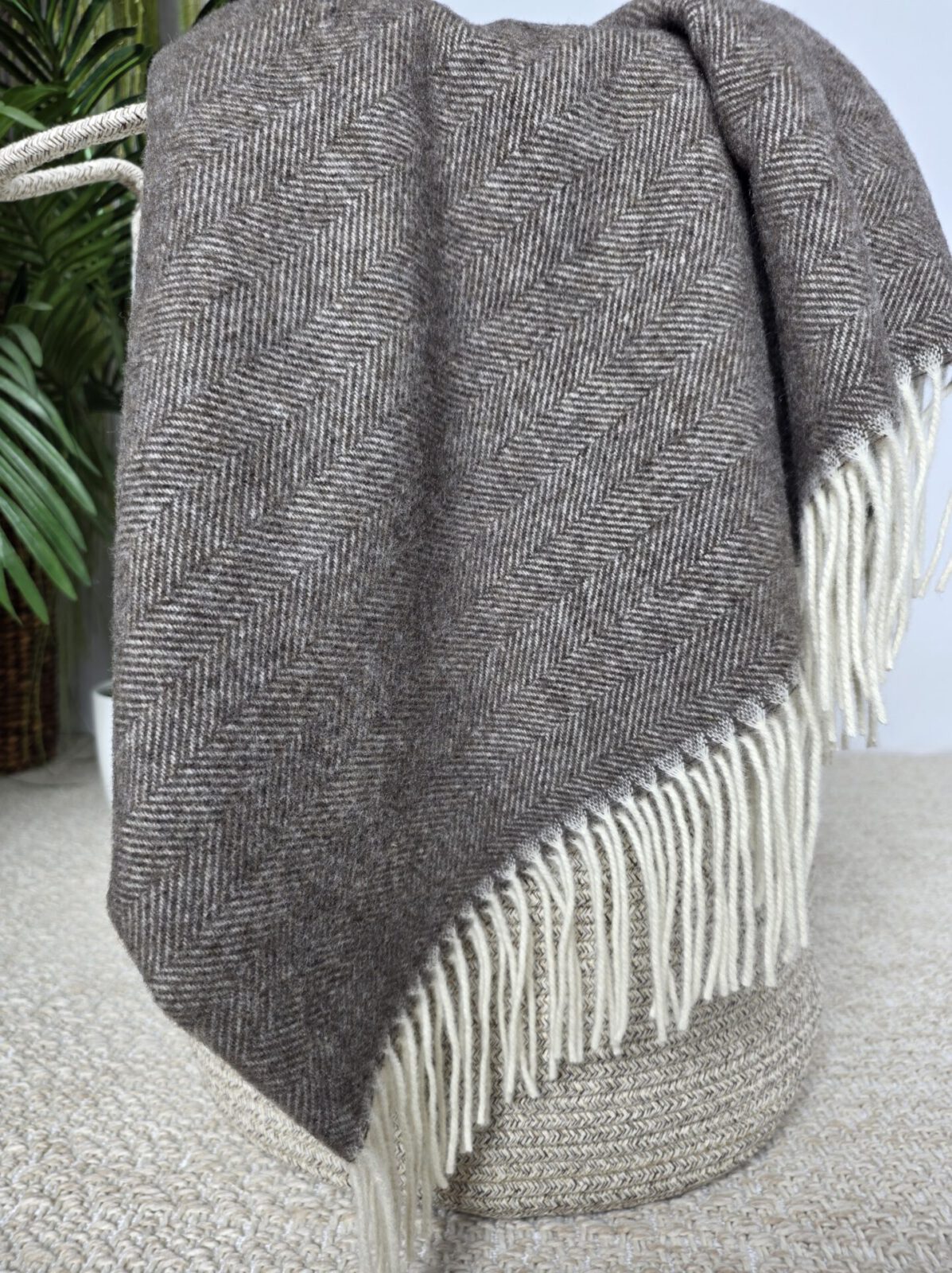 Wolldecken und Wollplaids